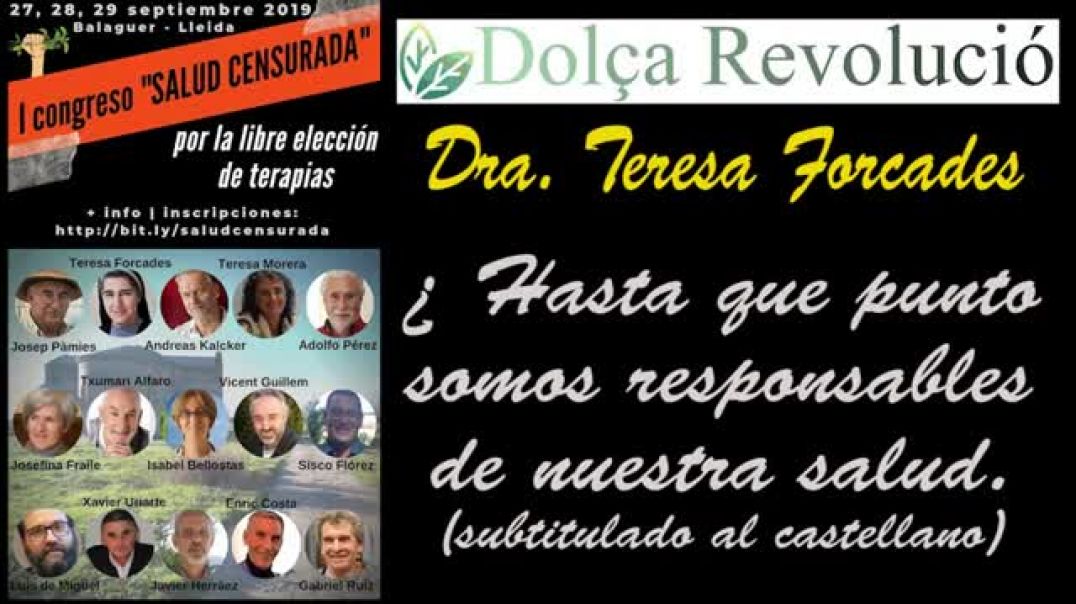 "I CONGRESO DE LA SALUD CENSURADA",  DRA. TERESA FORCADES