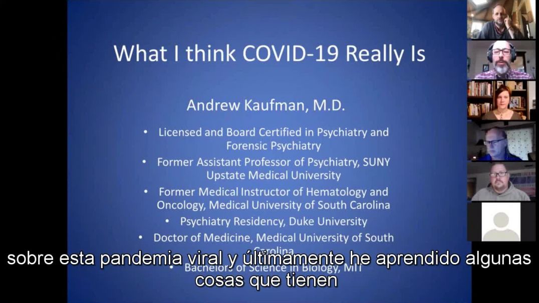 Dr. Andrew Kaufman COVID-19 = EXOSOMAS. Análisis junto a otros.