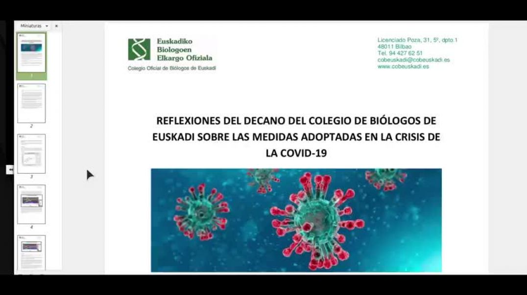 CENSURADO - Decano del Colegio de Biólogos cuestiona las restricciones de esta plandemia - Jorge Gue