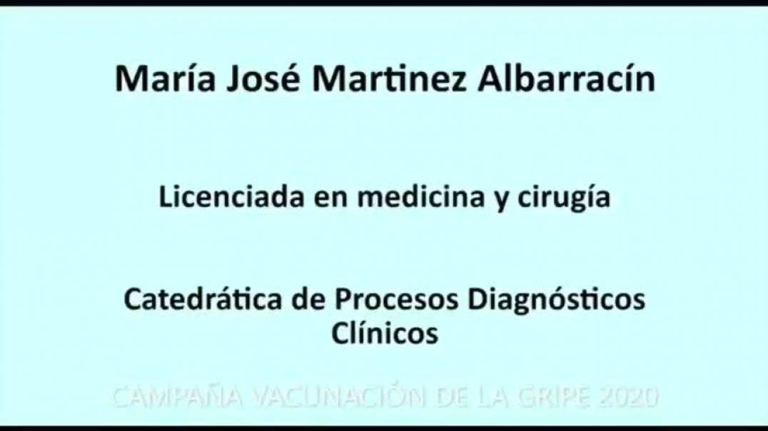 GENOCIDIO 2.0 CON VACUNA CONTRA LA GRIPE | CATEDRÁTICA EN PROCESOS Y DIAGNÓSTICOS CLÍNICOS