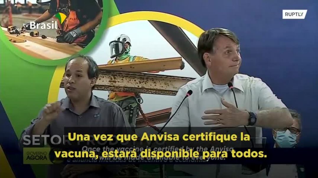 PRESIDENTE DE BRASIL AVISA DE LA VACUNA Pfizer