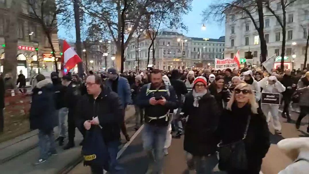 Manifestación en Viena 3 de enero de 2021