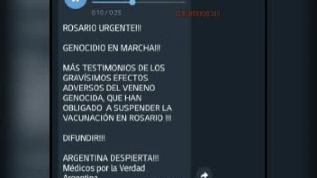 Información chequeada por nuestros corresponsales en la Ciudad de Rosario, ARGENTINA