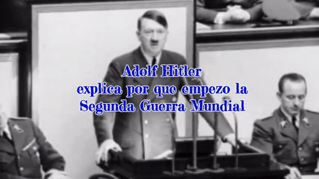 Hitler sobre la declaración de guerra de las naciones aliadas