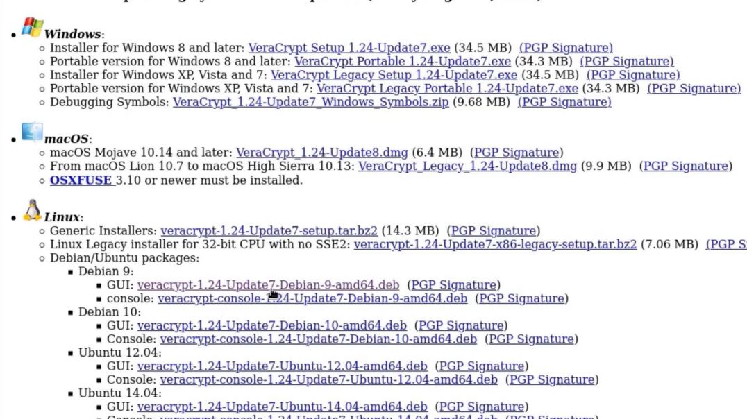 Installing and using VeraCrypt on Debian 10