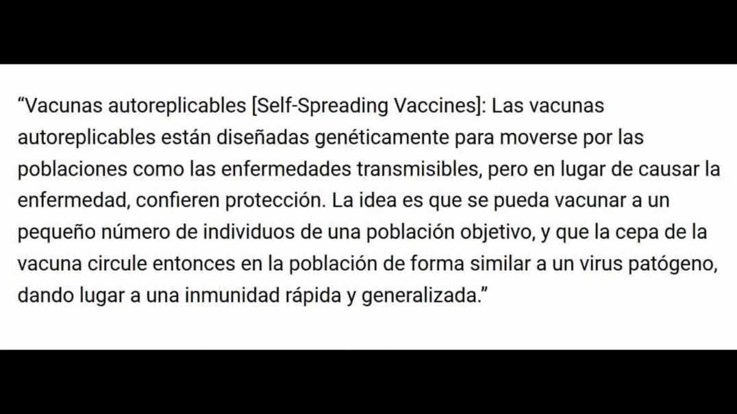 Peligro Mortal: Vacunas Transgénicas Autoreplicables