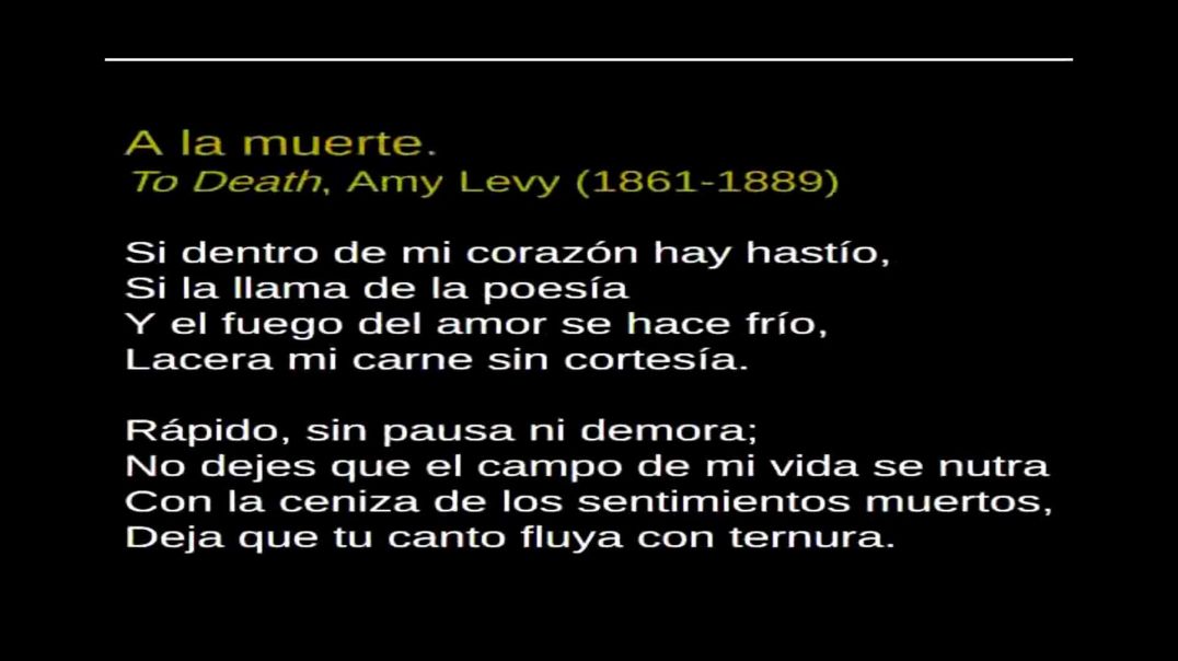 A la Muerte - Amy Levy