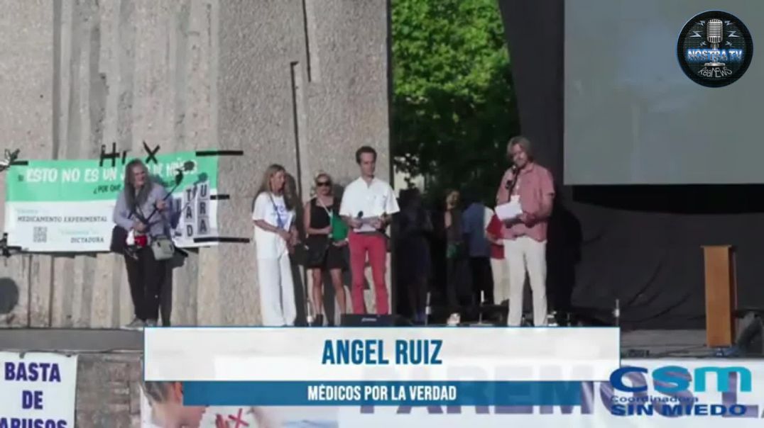El Doctor Angel Ruiz en Plaza de Colón #LosNiñosNoSeTocan