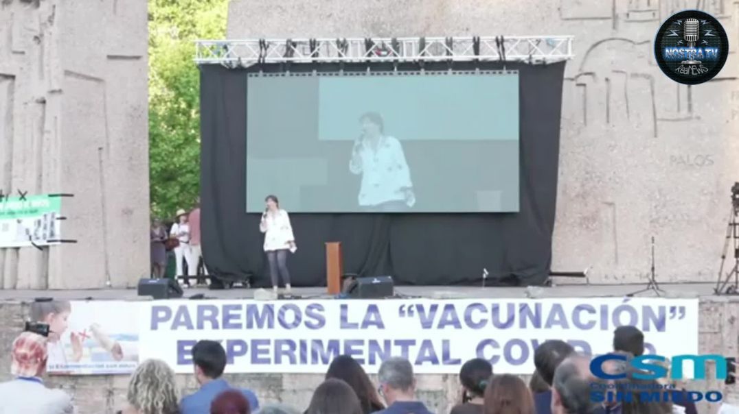 La doctora Nadiya Popel en Plaza de Colón #LosNiñosNoSeTocan